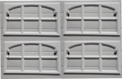 CLOPAY CHARLESTON 508 Window Inserts /Short Panel Garage Door WHITE SET OF 4 - Image 1 of 4