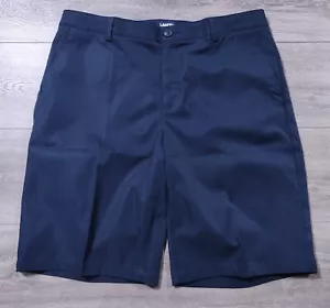 Lands End Shorts Adult Size 14 Blue Active Chino Shorts Uniform Bottoms Womens - Picture 1 of 8