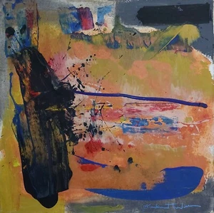 Helen Frankenthaler Signed Color Field Oil Painting on Canvas - American Modern - Picture 1 of 4