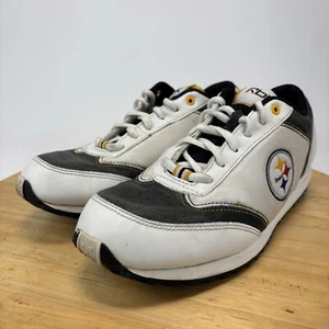 Reebok Pittsburgh Steelers Golf Turf Shoes Mens 7.5 RB 806 Flu 35-721975 RARE - Picture 1 of 12