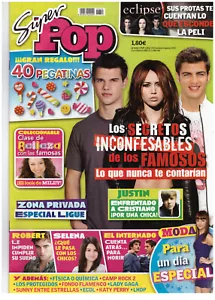 SUPER POP MAGAZINE: MILEY CYRUS / DEMI LOVATO / NICHOLA BURLEY / CAMP ROCK - Picture 1 of 1
