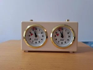 Schachuhr APF Rolland Mechanisch cremeweiß Made in Germany - Bild 1 von 2