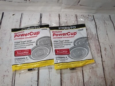 Lote de 2 nuevos concentradores de microondas Presto Genuinos PowerCup 8pk #09964 16 en total Foto 1 de 2