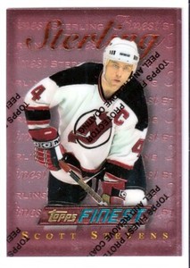 1995-96 Finest Base + Refractors #33 Scott Stevens BRONZE - New Jersey Devils