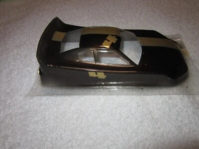 STOCK CAR PAINTED 4" LEXAN BODY BLACK/GOLD #4  0.10 - Image 1 of 3