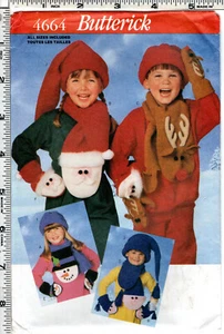 "Kids Christmas Accessories" ©1996 Butterick Sewing Craft Pattern # 4664 - Picture 1 of 5