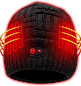 7.4V Heated Hat Men Women Battery Heat Cap Winter Warm Rechargeable Electric Bat - Picture 1 of 12