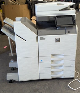 Sharp MX-M6071 Monochrome Copier Printer Scanner *COUNT 390888* w/ MX-FN30 - Picture 1 of 22