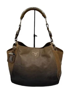 Bolso de Mano PRADA Cuero Marrón Gradiente Usado - Imagen 1 de 8
