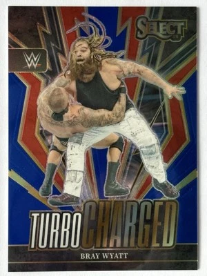 2024 Panini Prizm WWE Legend Bray Wyatt /49 Blue Prizm Turbo Charged #21 Fiend - Image 1 of 3