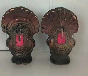 2 CANDELE GURLEY vintage Ringraziamento 4” TURCHIA mai usate con etichette - Foto 1 di 9