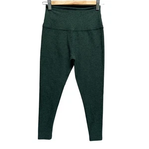 BEYOND YOGA Dark Forest Green Space Dye High Rise Fitness Yoga Leggings Sz M - Picture 1 of 10
