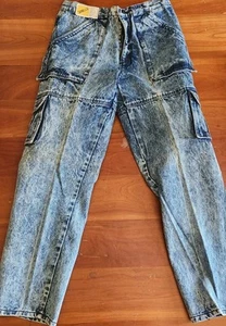 NWT Vintage 80s Daniella Acid WashDenim Jeans Waist 33 Inseam 30 RN 75549 - Picture 1 of 13