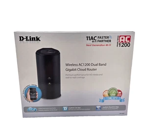 D-Link DIR-850L Wireless AC1200 Dual Band Gigabit Wi-Fi Cloud Router - Picture 1 of 8