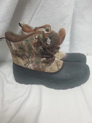 Ozark Trail Realtree Camo Print Mens Size 12 Waterproof - 3M 200g  Thinsulate  - Image 1 of 4