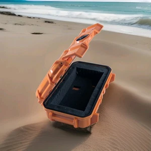 Seahorse Waterproof Dry Box custodia rigida protettiva micro arancione usata in ottime condizioni - Foto 1 di 13