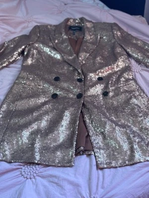 BLAZER BCBGMAXAZRIA ORO ROSA. Secuencia Talla Xs Foto 1 de 4