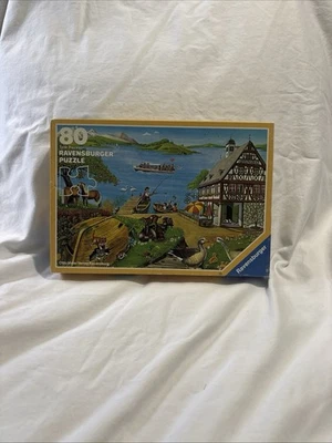 Vintage Ravensburger Puzzle 80 piece 623 5 858 0 09 803 3 Shipping Village 1984 - Image 1 of 4