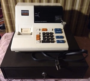 CASIO 114ER CASH REGISTER AND KEY, USED UNTESTED - Picture 1 of 1