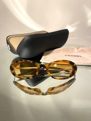 Gafas de sol CHANEL 5035 Tortuga Plateadas NUEVAS NOS de colección años 90 con estuche Italia Foto 1 de 4