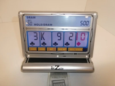 RecZone Portable Color Touch Screen 7 In 1 Video Poker Electronic Tabletop Game - Image 1 of 4