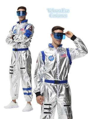 Gafas de disfraz de astronauta astronauta espacial aterrizaje lunar para hombre Foto 1 de 4