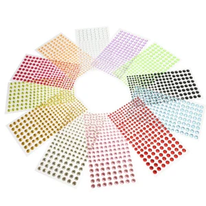 12 Sheets of Face Gems Face Jewels Stickers Self-Adhesive Body Eye - Picture 1 of 12