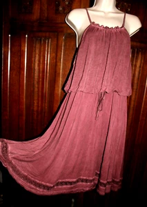 POL Anthropologie vestido de punto M/L encaje boho romántico correa espagueti - Imagen 1 de 10
