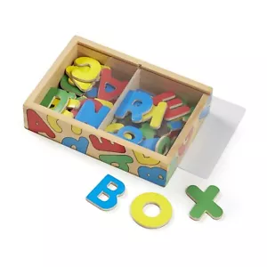 Melissa & Doug Wooden Letter Alphabet Magnets - Picture 1 of 4