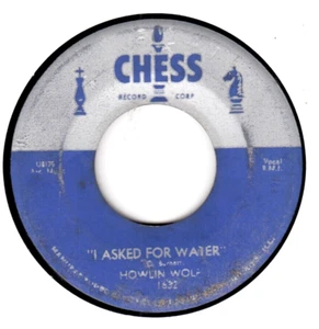HOWLIN' WOLF:I Asked For Water /So Glad Orig CHESS #1632  Single 45 RPM Blues EX - Picture 1 of 2