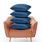 Crushed Velvet Cushion Covers 18" X 18" Soft Cushions Decretive Sofa Bed Pillows