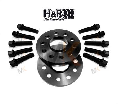 Placas de carril H&R negras 24 mm/eje trasero para BMW Serie 3 Compact E36 1994-2000 - Imagen 1 de 4