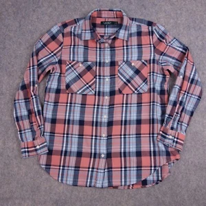 Lauren Ralph Lauren Button Up Shirt Large Multicolor Plaid Roll Tab Sleeve - Picture 1 of 1