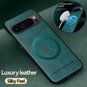 Leather Magnetic Shockproof Phone Case For Google Pixel 9 8 7 Pro 8A 7A Cover - Picture 1 of 17