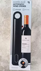 Sharper Image Automatic Wine Opener with Foil Cutter Battery Operated Black - Picture 1 of 3