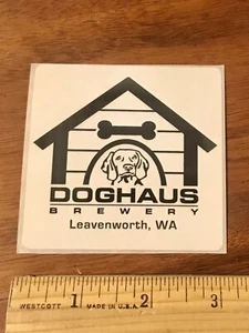 HUNDEHAUS BRAUEREI BIER AUFKLEBER Leavenworth Washington Brauerei Hundehaus Haus Aufkleber - Bild 1 von 2