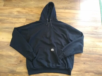 Polar King By Key 夹克男式蓝色连帽运动衫 1/4 拉链套衫 XL 高 — 第 1/4 张图片