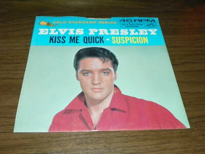 Elvis Presley *KISS ME QUICK / SUSPICION* ( 45/PS) #447-0639 PLAYS VG++ - Image 1 of 4