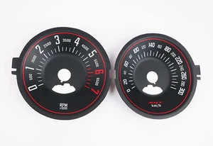 Dodge Challenger SRT 300km/h - Speedometer Dials from MPH to Km/h Gauges - Picture 1 of 6