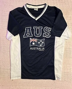 australia soccer jersey Blue Chest Size 40in - Picture 1 of 4