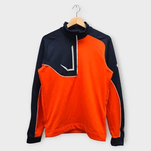 Galvin Green Golf Maglione Uomo Daxton Insula con Logo (Arancione/Navy) - Small - Foto 1 di 3