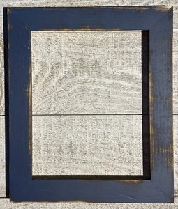 F001-455 1-1/2" Yankee Blue Distressed Picture Frame - Picture 1 of 4