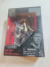 Hasbro Star Wars 40th Anniversary Black Titanium Series 1 Han Solo Action Figure