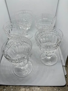 STUART CRYSTAL ARUNDEL WINE GLASS - Signed - Set of 5 - Picture 1 of 6