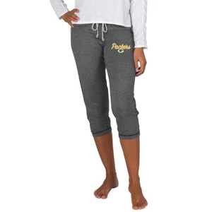 NEW nwot Womens Green Bay Packers Concepts Sport Charcoal Quest Knit Capri Pants - Picture 1 of 1