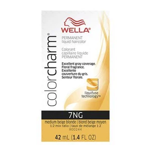 WELLA colorcharm Permanent Liquid Hair Color for Gray Coverage, 7NGMedium Beige - Picture 1 of 8