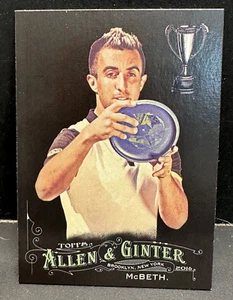 Paul McBeth 2016 Topps Allen & Ginter X Black Rookie RC #249 Disc Golf Champ 🔥 - Picture 1 of 6