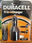 Duracell 4-in-1 Ladegerät 2 USB Anschlüsse für Zuhause/Büro/Auto