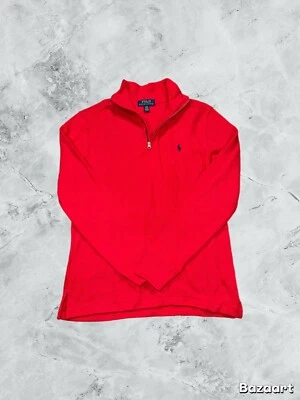 Polo Ralph Lauren Boys Youth 1/4 Zip Sweater Size L 14/16 Red NWOT - Image 1 of 4