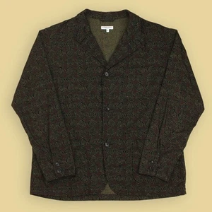 Chaqueta Blazer Engineered Garments Estampado Floral Oliva Tela Java Algodón Vagabundo L - Imagen 1 de 5